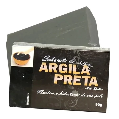 Sabonete argila preta 90g em barra