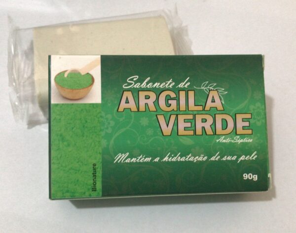 Sabonete de argila verde em barra 100% original.